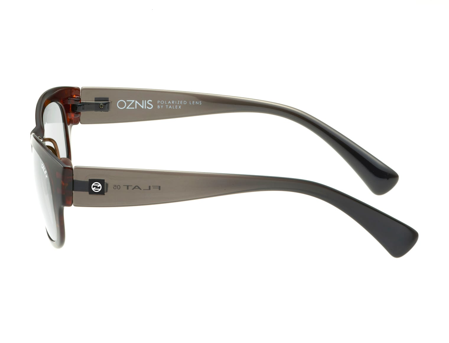 OZNIS | FLAT05 BROWN DEMI × CLEAR GRAY TRUE VIEW